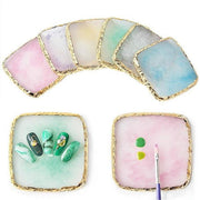 Resin Palette Agate Stone Dish | Tools For Color Mixing - Angelina Nail Supply NYC