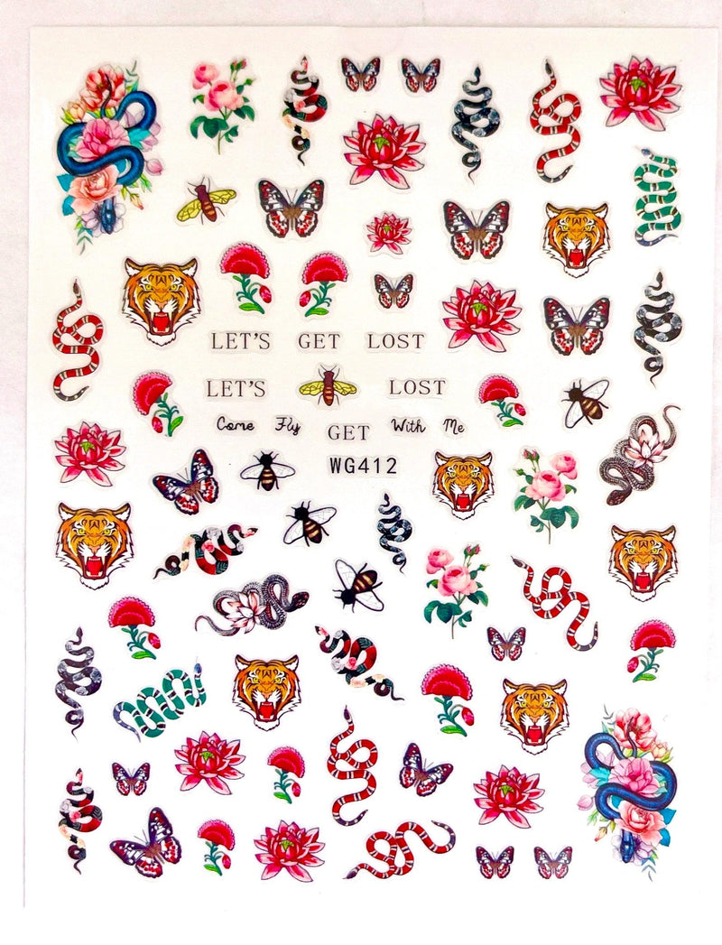 Sticker Cartoon - 2 - Angelina Nail Supply NYC