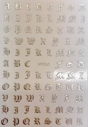 Sticker Letter & Number - Angelina Nail Supply NYC