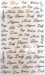 Sticker Letter & Number - Angelina Nail Supply NYC