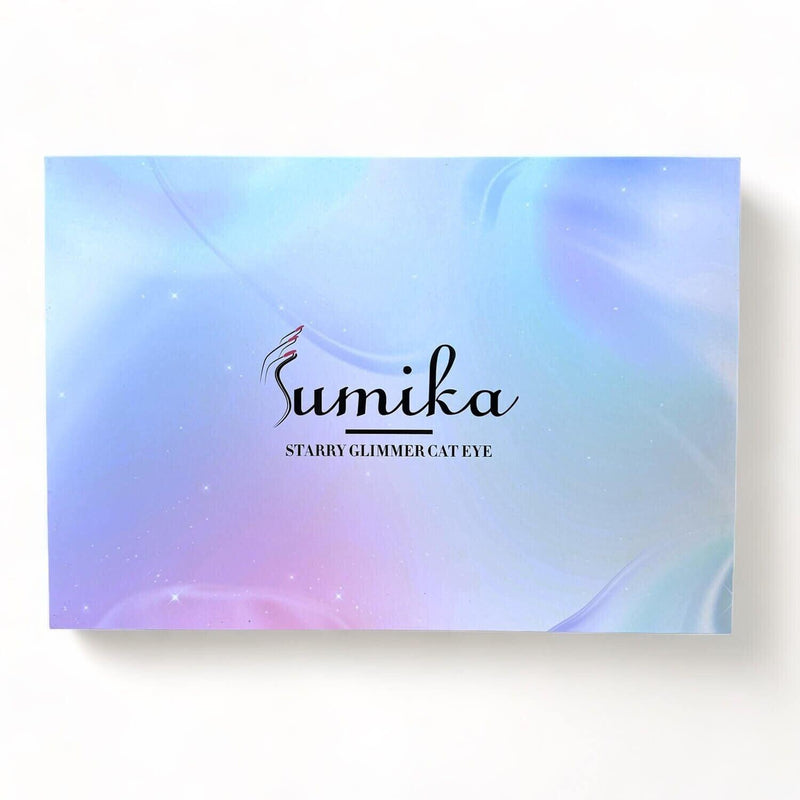 Sumika Starry Glimmer Cateye Set 12 Color 1 Base 1 Top 2 Magnets - Angelina Nail Supply NYC